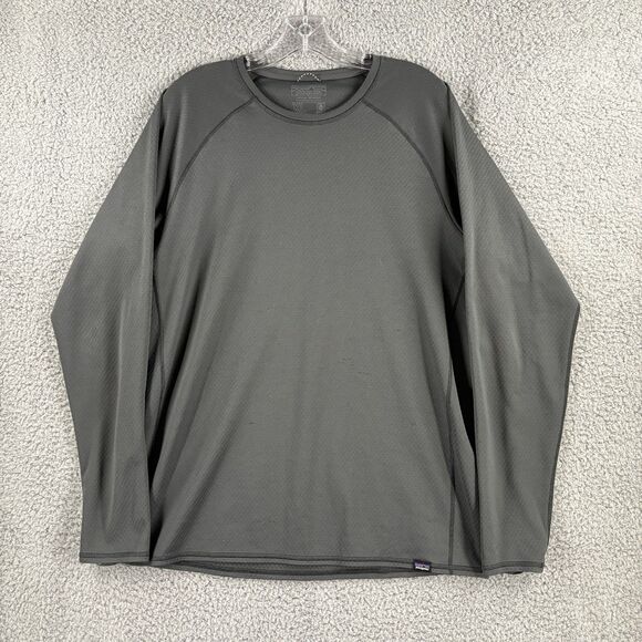 Patagonia Capilene Midweight Baselayer Long Sleeve Tee Men's XL Extra Large Gray - Picture 1 of 8